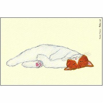 米津祐介 ポストカード（リラックスねこ）の画像