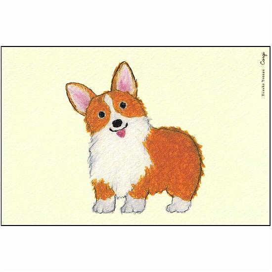 米津祐介 ポストカード（コーギー）の画像