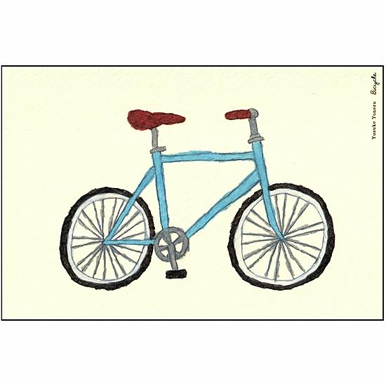 米津祐介 ポストカード（自転車）の画像
