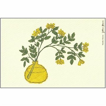 米津祐介 ポストカード（黄色い花）の画像