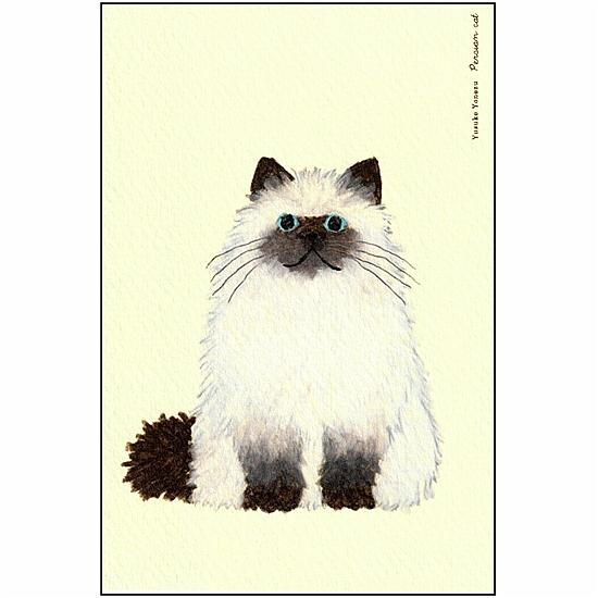 米津祐介 ポストカード（ペルシャねこ）の画像
