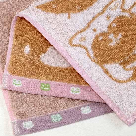 GuGu World タオルハンカチ（雨の日の柴犬）の画像