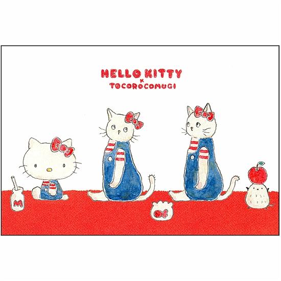 トコロコムギ×サンリオ　ポストカード（キティちゃんに憧れて）の画像