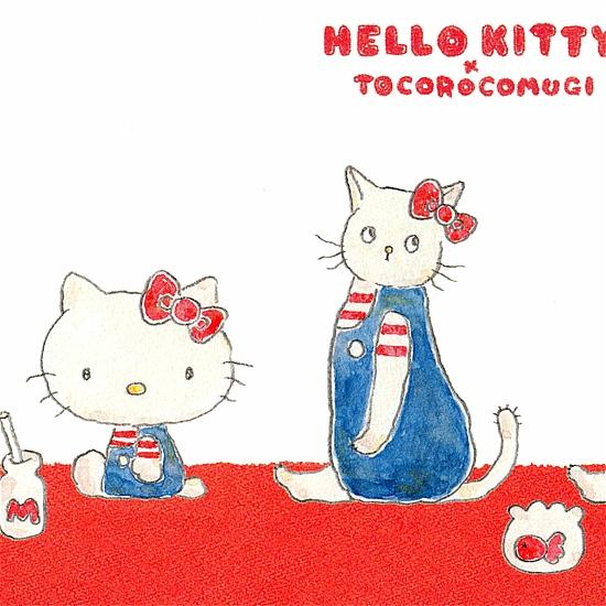 トコロコムギ×サンリオ　ポストカード（キティちゃんに憧れて）の画像