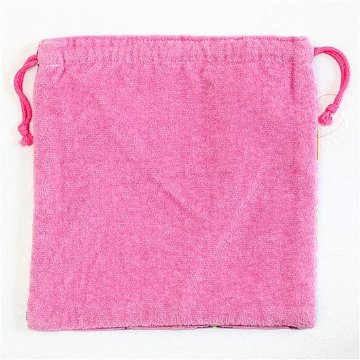 レインボーベア　巾着（スタンプ）ピンクの画像