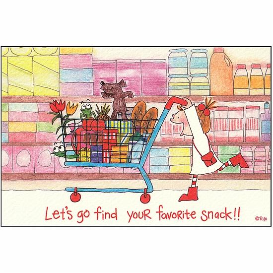 ココちゃん ポストカード（スーパーマーケット）の画像