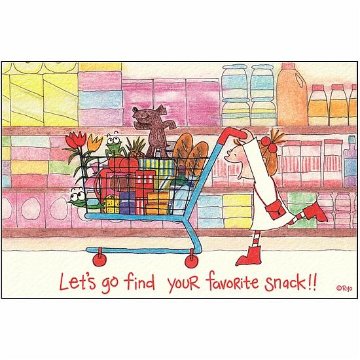 ココちゃん ポストカード（スーパーマーケット）の画像