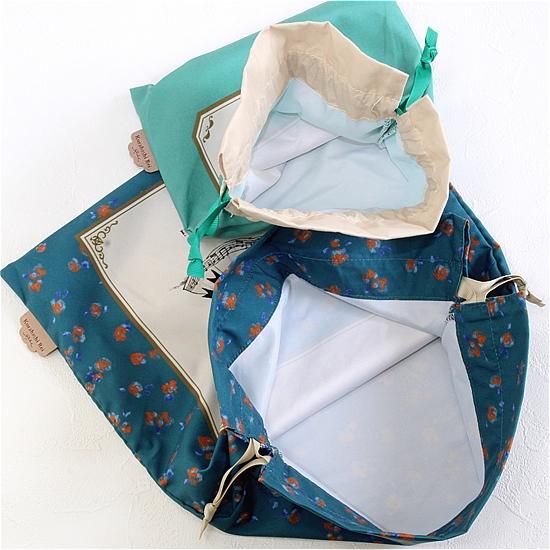 くらはしれい　巾着2枚セット（ねこふんじゃった）の画像