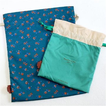 くらはしれい　巾着2枚セット（ねこふんじゃった）の画像