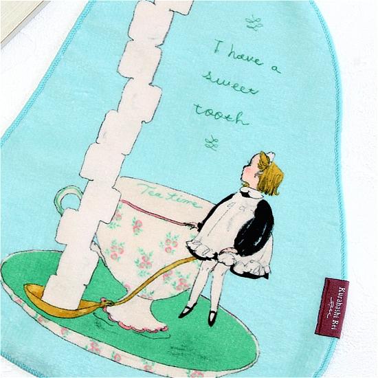 くらはしれい　プリントループタオル（ブルー）の画像