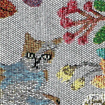 松尾ミユキ　トラベルポーチ（Two cats）の画像