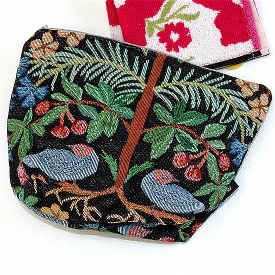 松尾ミユキ　トラベルポーチ（Two birds）の画像