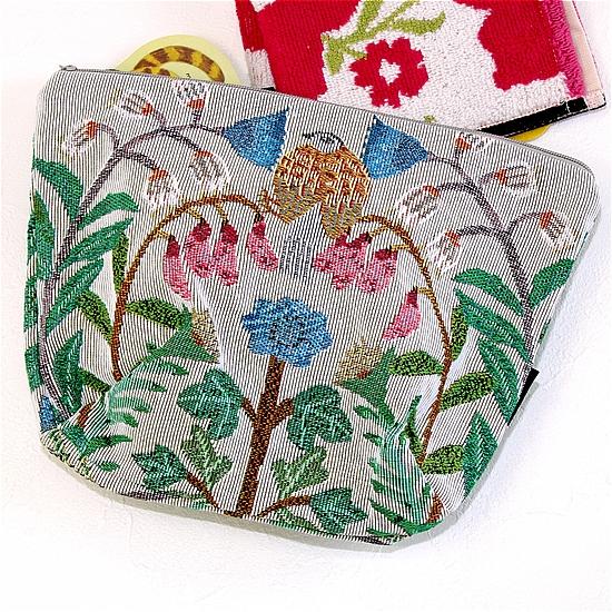 松尾ミユキ　トラベルポーチ（Flower bird）の画像