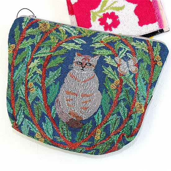 松尾ミユキ　トラベルポーチ（Butterfly cat）の画像