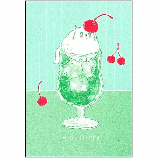 レトロ印刷×トコロコムギ　ポストカード（喫茶）の画像