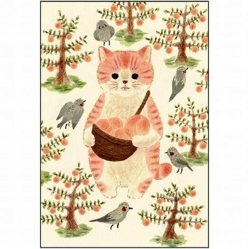 絵本の中のねこ ポストカード（モモトラ）の画像