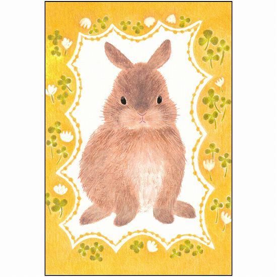 4legs ポストカード（春のうさぎさん）の画像