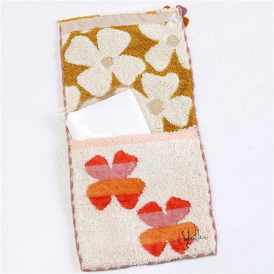 シビラ　ポケットハンカチ（イエローオーカー花）の画像