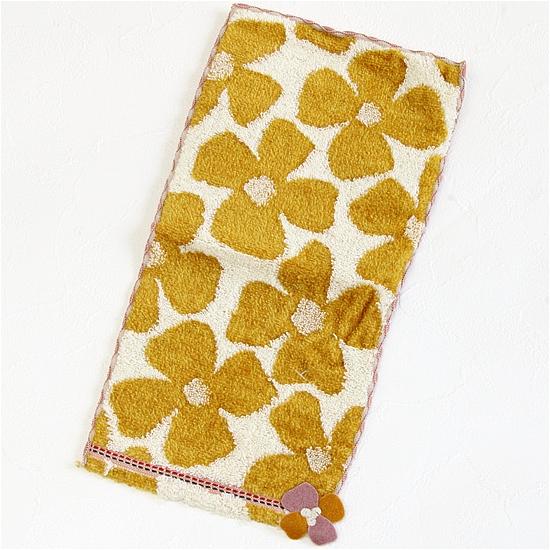 シビラ　ポケットハンカチ（イエローオーカー花）の画像