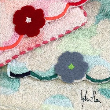 シビラ　ポケットハンカチ（白花）の画像