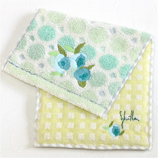 シビラ　ポケットハンカチ（水玉＆バラ）の画像