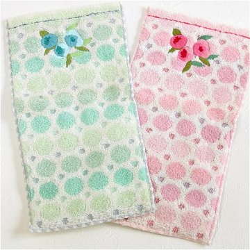 シビラ　ポケットハンカチ（水玉＆バラ）の画像