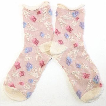 あなたに優しい靴下シルク入り（チューリップ）の画像