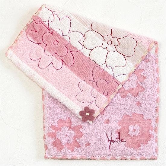 シビラ　ポケットハンカチ（ボーダー花柄）の画像