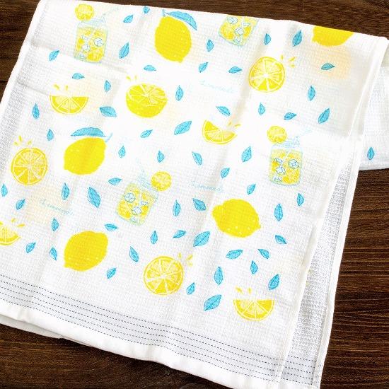 うすい　かるい　ながい　タオルてぬぐい（レモネード）の画像