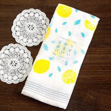 うすい　かるい　ながい　タオルてぬぐい（レモネード）の画像