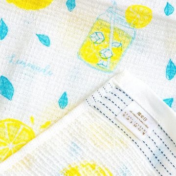 うすい　かるい　ながい　タオルてぬぐい（レモネード）の画像