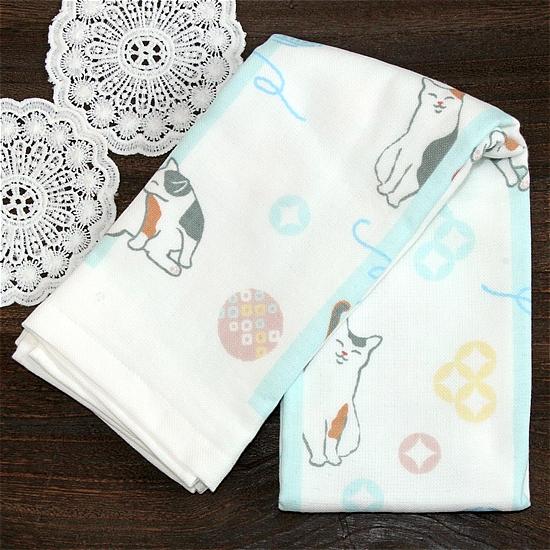 さいか　ガーゼたおる（毛糸あそび）ブルーの画像