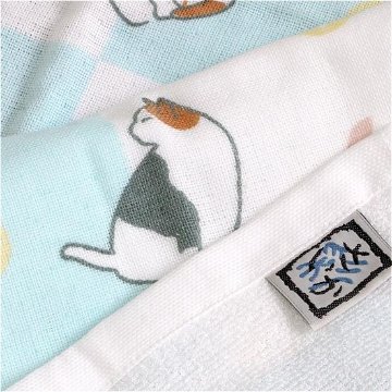 さいか　ガーゼたおる（毛糸あそび）ブルーの画像