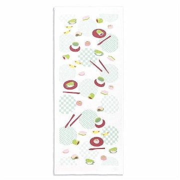 さいか　ガーゼたおる（おいしい時間）グリーンの画像