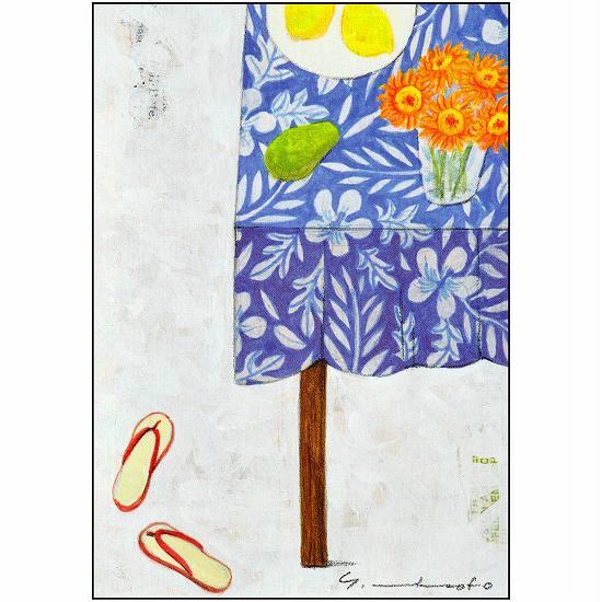 マツモトヨーコ　ドローイング　絵画　朝顔　ハガキサイズ マツモトヨーコ ドローイング 絵画 朝顔 ハガキサイズの通販はau PAY