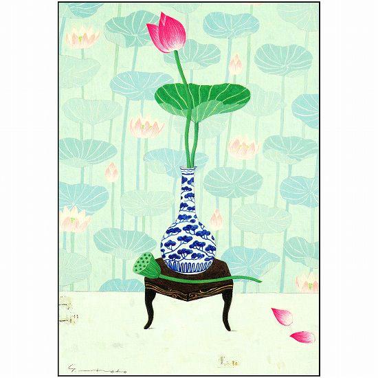 マツモトヨーコ　ドローイング　絵画　朝顔　ハガキサイズ マツモトヨーコ ドローイング 絵画 朝顔 ハガキサイズの通販はau PAY