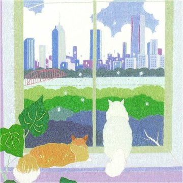 ひらいみも ポストカード（夏の窓：ビル）の画像