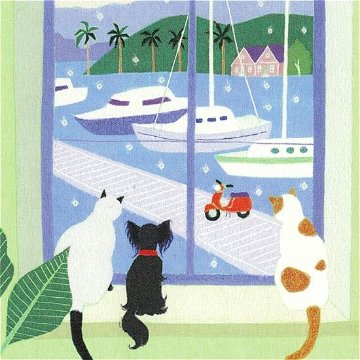 ひらいみも ポストカード（夏の窓：マリーナ）の画像