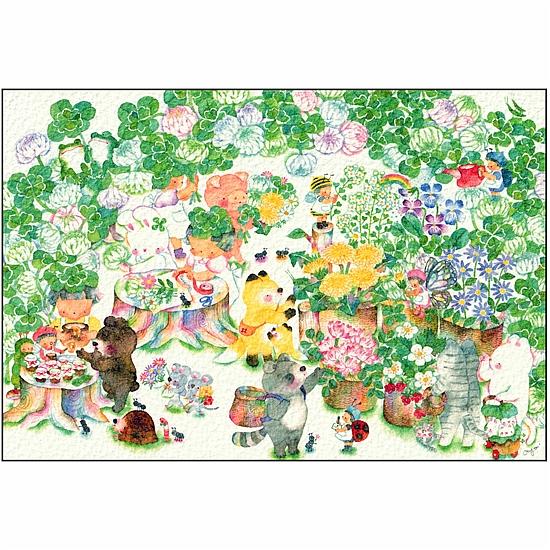 こばやしあや ポストカード（野花のお花屋さん）の画像