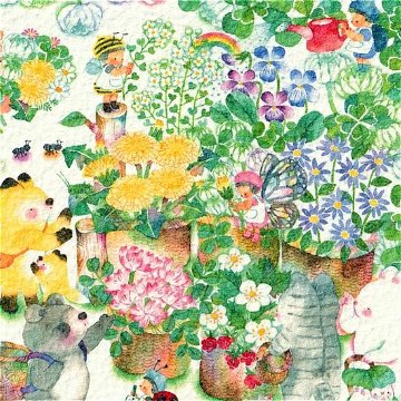 こばやしあや ポストカード（野花のお花屋さん）の画像