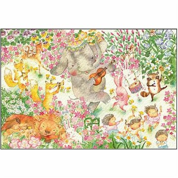 こばやしあや ポストカード（お花畑の歌）の画像