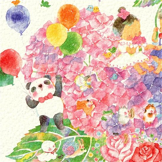 こばやしあや ポストカード（June Bride/あじさい）の画像
