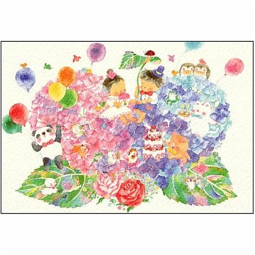 こばやしあや ポストカード（June Bride/あじさい）の画像