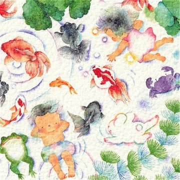 こばやしあや ポストカード（ゆらりゆらりと）の画像