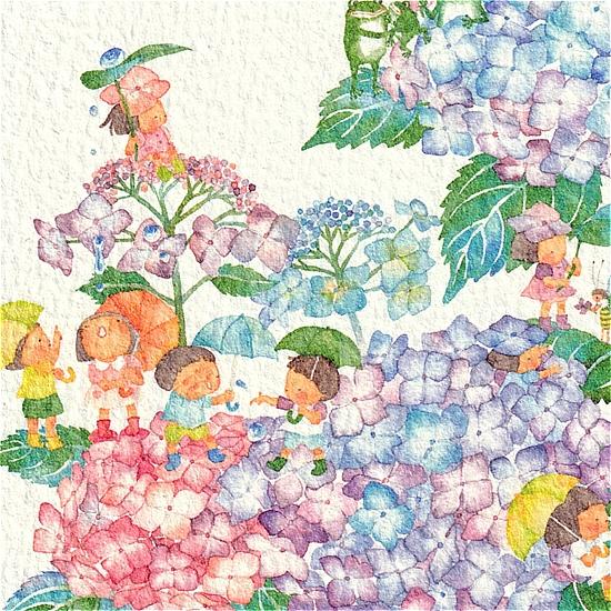こばやしあや ポストカード（雨のかえりみち）の画像