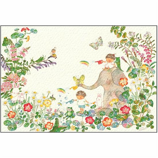 こばやしあや ポストカード（小さな虹）の画像