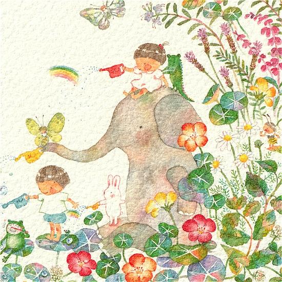 こばやしあや ポストカード（小さな虹）の画像