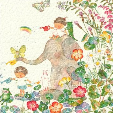 こばやしあや ポストカード（小さな虹）の画像