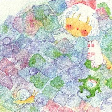 こばやしあや ポストカード（あじさいの色）の画像
