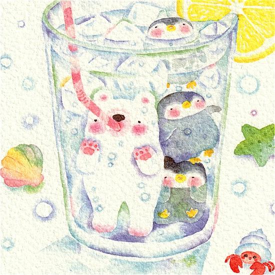こばやしあや ポストカード（サイダーの海）の画像